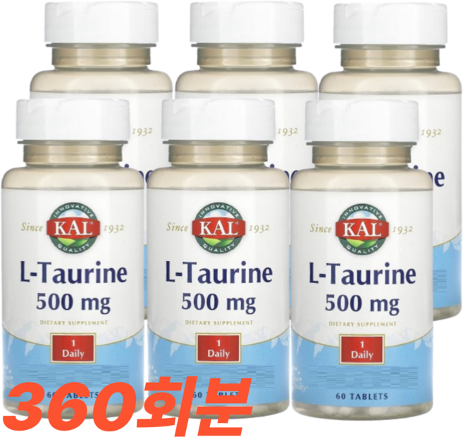 Kal L-타우린 500mg 타블렛, 1개