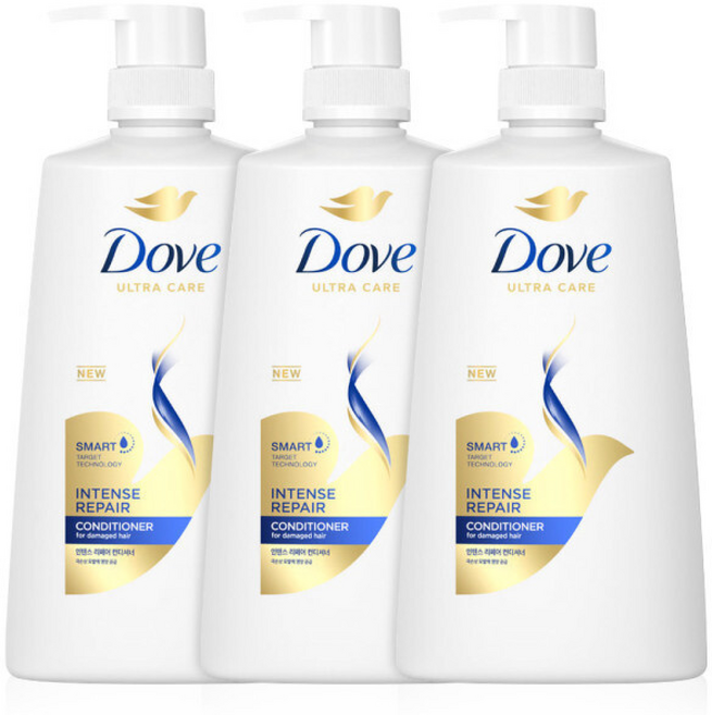 대용량 도브 컨디셔너 린스 인텐스 리페어, 3개