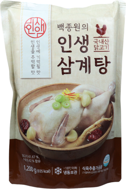 백종원 인생삼계탕 1200g 1200g 1.2kg, 4개
