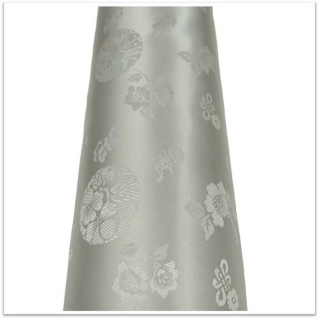 윤원단 원앙단21색 꽃무늬플라워 예쁜좋은 폴리에스터 한복 옷감 비단 양단 천 패브릭 원단 만들기, 07 은색, 1개