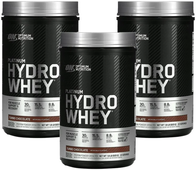 옵티멈 뉴트리션 플래티넘 하이드로 웨이 터보 초콜릿, 820g, 3개 - 쿠팡