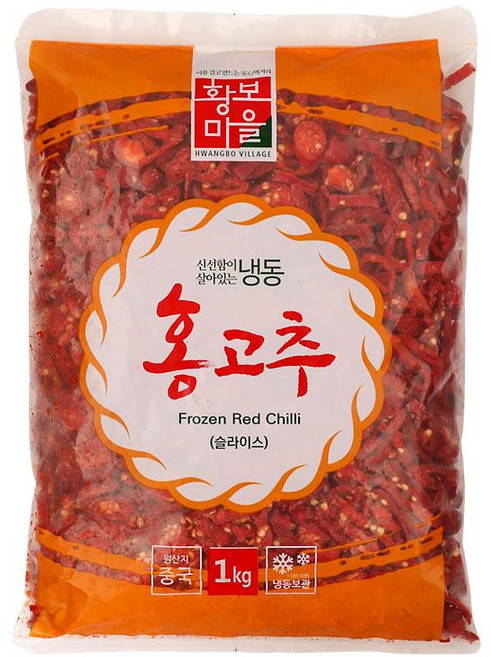 황보마을 냉동 홍고추 1kg, 10개