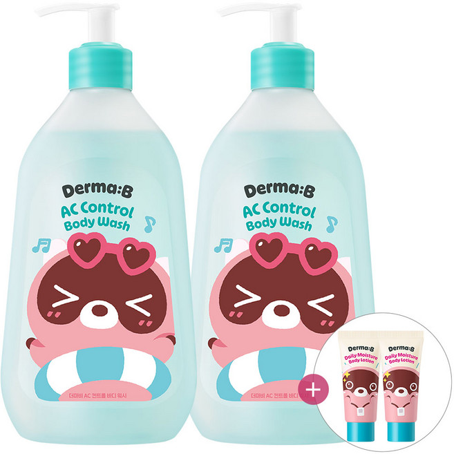 [도구리 콜라보] 더마비 AC컨트롤 바디 워시 420ml 1+1+튜브견본2개(랜덤), 1개