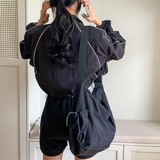여성숄더백 나일론 캐주얼 데일리 지퍼 가벼운 대학생 가방
