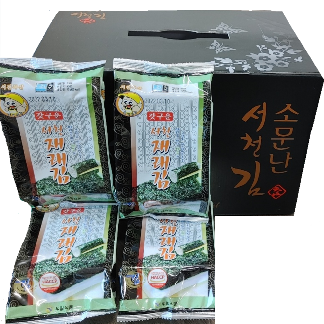 우일식품 참좋은 소문난 서천김 식탁김, 9절24매  식탁김 15g x 12봉, 1개, 15g