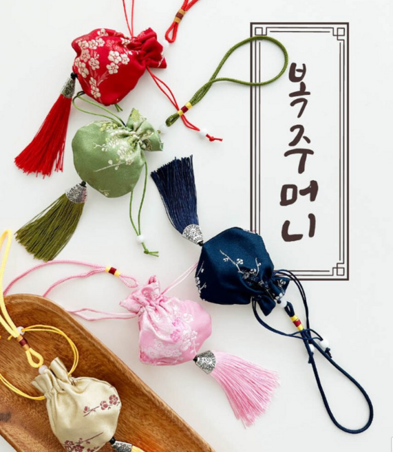 아기 복주머니 강아지 복주머니 미니복주머니 외국인기념품