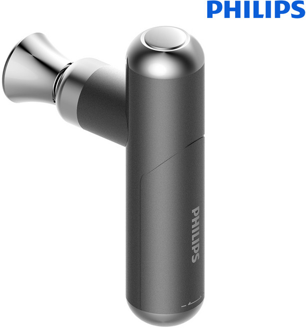 필립스 휴대용 파워 초경량 미니 마사지건 다크그레이 PPM7318GY
