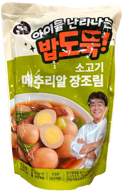 백종원의 빽쿡 소고기 메추리알 장조림 1.2kg, 1개
