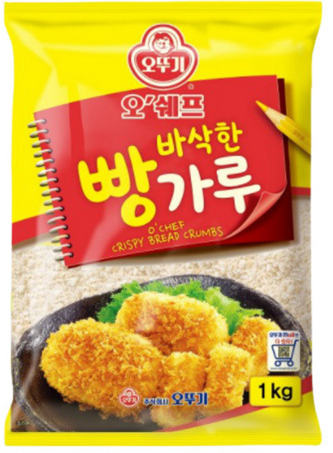 오쉐프 바삭한 빵가루 1kg 튀김요리 돈까스 건식, 1개