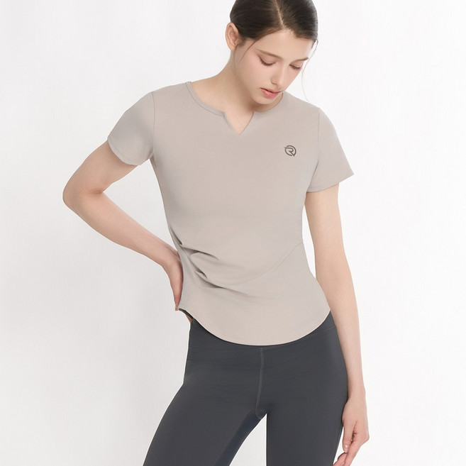 롤리핏 반팔 요가복 셔링 반팔 티셔츠 필라테스 운동복