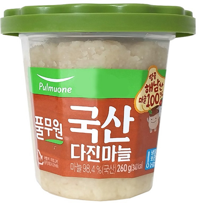 풀무원 국산 다진마늘, 1개, 260g