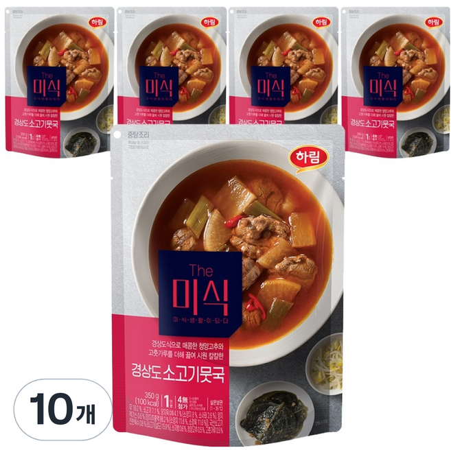 더미식 경상도 소고기 뭇국, 350g, 10개