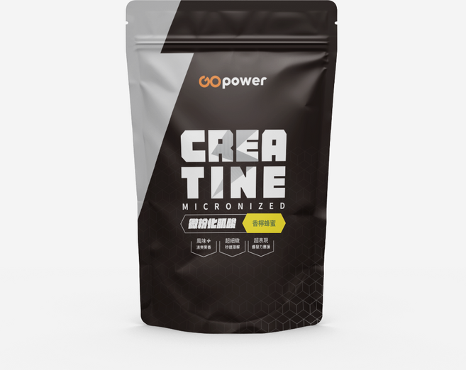GOpower 微粉化肌酸 香檸蜂蜜 迅速補充能量 提升爆發力, 400g, 1個