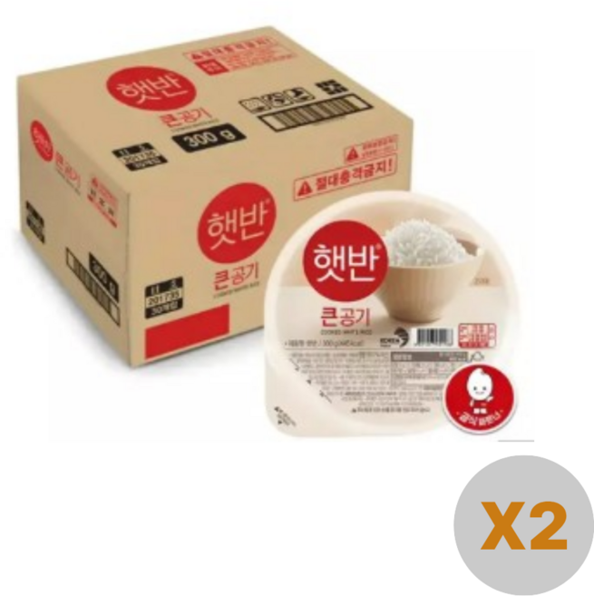 CJ 햇반 큰공기, 300g, 60개