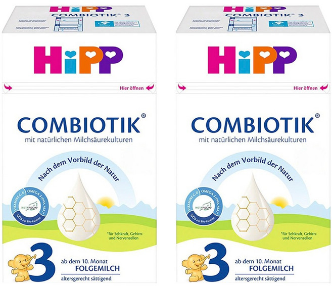 힙 콤비오틱 전분 분유 3단계, 2개, 600g