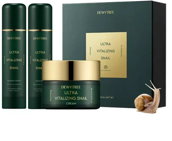 듀이트리 울트라 바이탈라이징 스네일 에센스워터 에멀전 크림 3종세트, 1