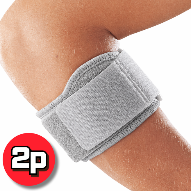 무이코 1+1 엘보 보호대 팔꿈치 테니스 스포츠 골프, 1세트