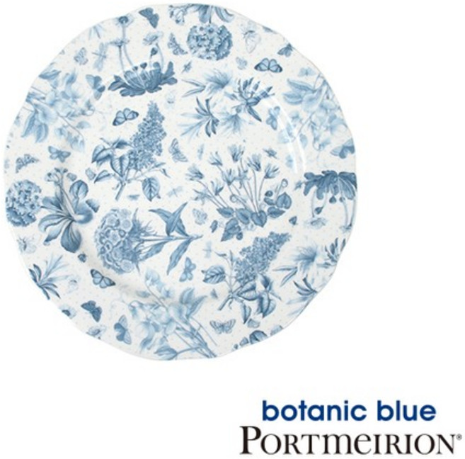 [공식] 보타닉블루 라운드 디쉬 32cm 1p(BO), 단일무늬, 단일무늬, 상세설명 참조