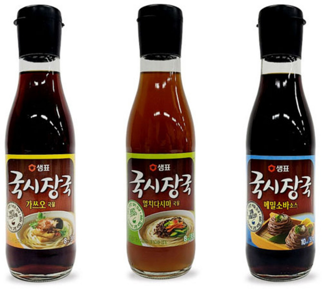샘표 국시장국 345ml 가쓰오 멸치 다시마 국물 메밀 소바 소스 매실 장국 육수내기, 1개