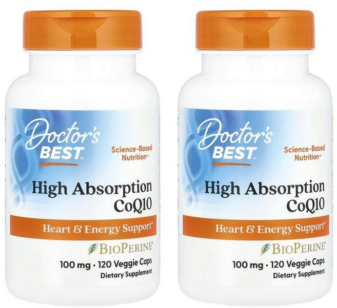 닥터스베스트 하이 앱소프션 코큐텐 바이오페린 100mg 소프트젤 120정 2개