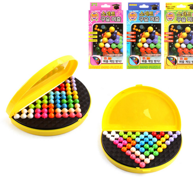 학습용 3D 구슬퍼즐 (퀘스트북 포함), 혼합, 12피스, 1개