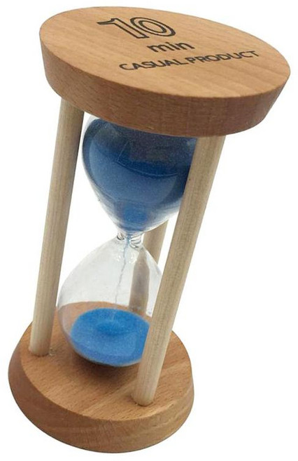 GHSHOP 출력을 위한 10 분 나무 프레임 모래시계 Toothbridge 시계 Teugr 타이머, 설명한대로, 푸른
