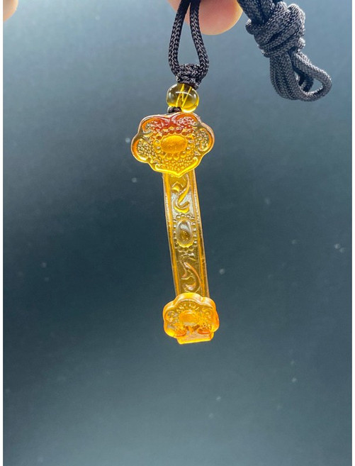 京綸 古法琉璃如意項鍊