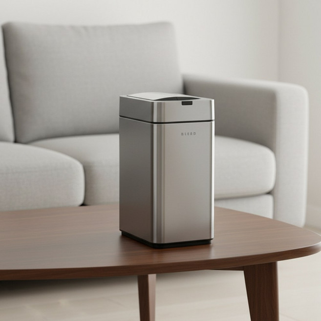 네오슬림 센서 휴지통 자동 쓰레기통, 실버