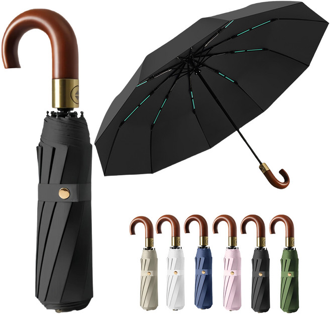 별의 바다 UV 99.9% 차단양 자외선차단 커브드그립 4세대 3단 접이식 자동 접이식 우산 양산 겸용 + 커버포함