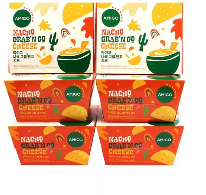 아미고 나쵸 그랩앤고 치즈콤보 (100g x 6입), 6개