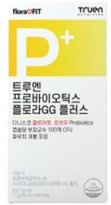 [냉장배송] 트루엔 프로바이오틱스 플로라 GG+ 60캡슐 2개, 30정