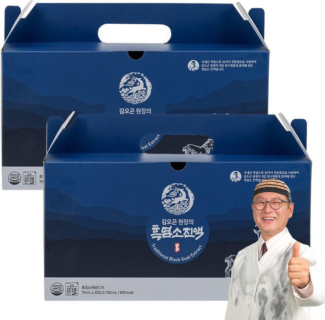 김오곤 원장의 진한 흑염소 진액 30p, 2.1L, 2개