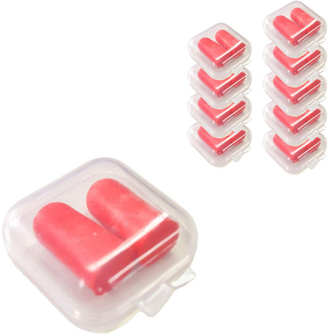 살림모아 스펀지 귀마개 세트, 10개, 1쌍