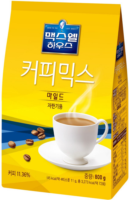맥스웰하우스 마일드 800g 자판기용 커피믹스, 1개입, 6개