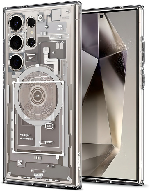 슈피겐 울트라 하이브리드 원탭 메탈링 맥핏 제로원 휴대폰 케이스 ACS07624