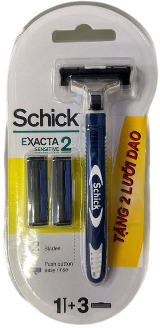 Schick 精準2 敏感型 刮鬍刀 2刀刃 1+3入, 1個, 1套