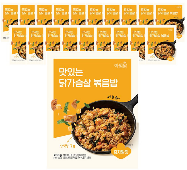 [아임닭] 닭가슴살 감자탕 볶음밥, 200g, 20개