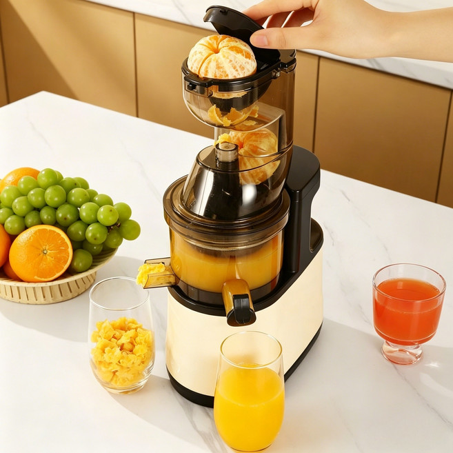 캐시파이 전자동 착즙기 과일 쥬서기, 블랙, JUSER-1