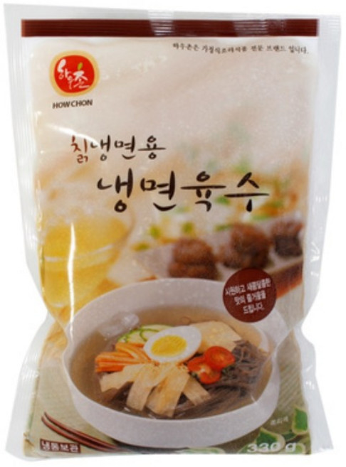 하우촌 칡냉면용 냉면육수 330g(물냉면 묵사발 냉국), 19개, 330g