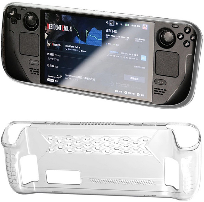 스팀덱 OLED 케이스 투명 젤리 SL01, 1개, 투명클리어