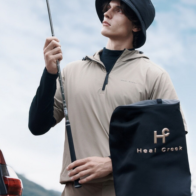 힐크릭 남성골프웨어 겨울골프티셔츠 에센셜 베이스레이어 티셔츠 1HCTSWU286BLK