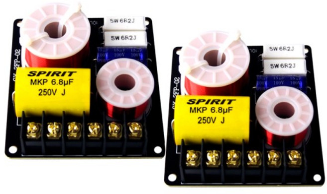 오디오 분배기2웨이 100W 스피커 MKP 고음 3200Hz 주파수 분배기 회로 홈 시어터 Hifi 스테레오 오디오 크