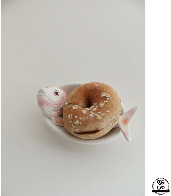 물고기 도미 일식 생선 모양 오목한 그릇 회접시 접시, 물고기 뼈 모양 세라믹 스낵 접시 / 상자 없음, 1개