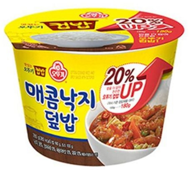 오뚜기 컵밥 매콤낙지덮밥 280g 12EA nys+75911oD