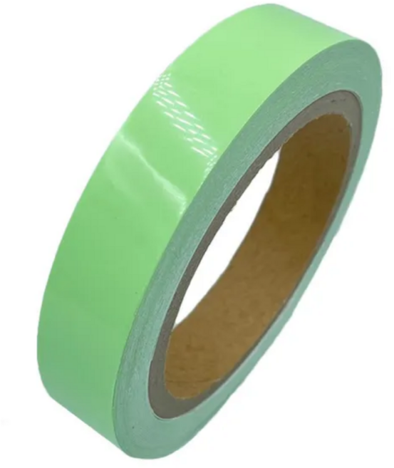 소유 야광 테이프 축광 형광 갑오징어 쭈꾸미 에기 야간 낚시 20mm(폭) x 10M(길이), 1개, 그린