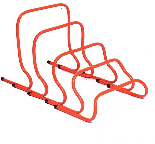 미니허들 훈련 육상 축구 스텝 세트 체육 연습 일체형, ( 녹 15cm 허들 ), 1개