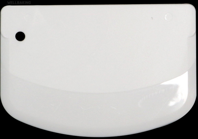 웰베이킹 가성비 타원 스크래퍼 (플라스틱), 1개, 화이트
