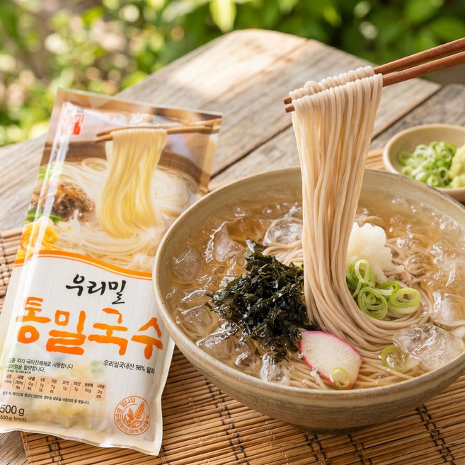 농협 국내산 우리밀 통밀국수 500g, 1개