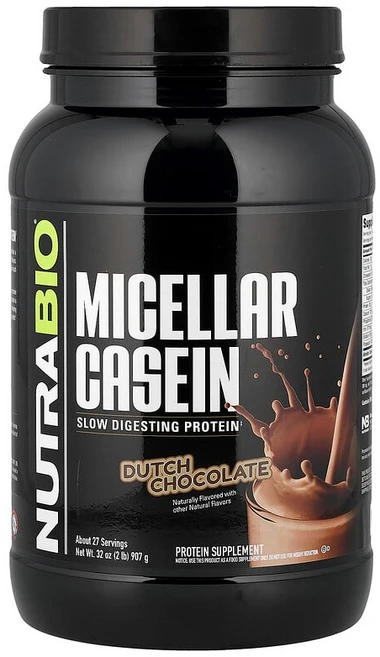 뉴트라바이오 미셀라카제인 더치 초콜릿 맛 907g (2lb), 1병, 907.184g - 쿠팡