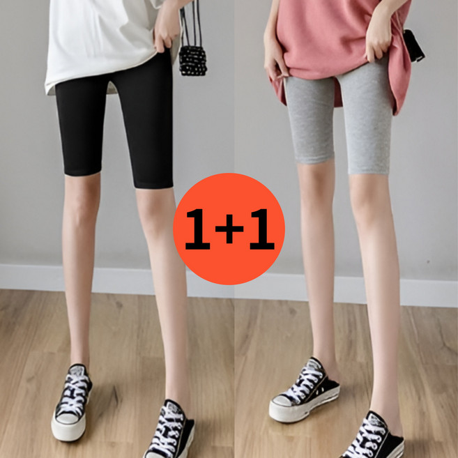 1+1 여성 5부레깅스 편하고 신축성좋은쫄바지 55-99까지